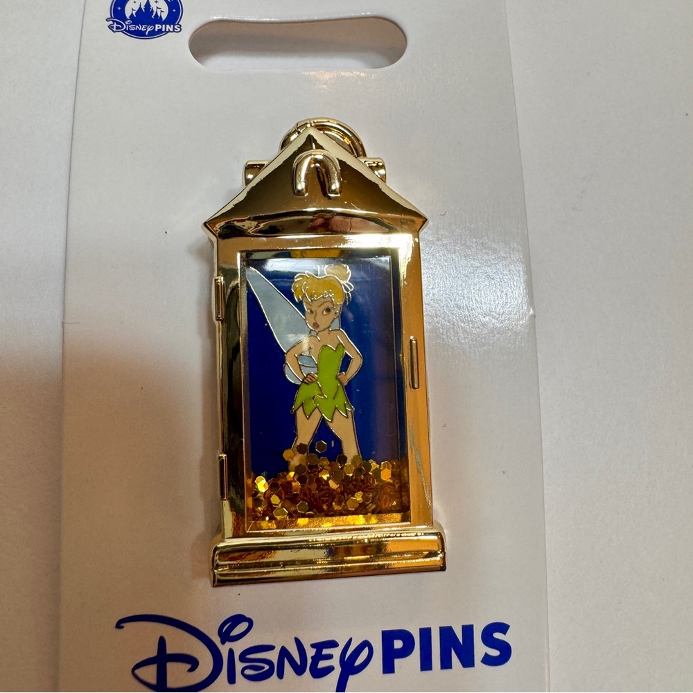 NWT Disney Parks Tinker Bell Glitter Lantern Pin